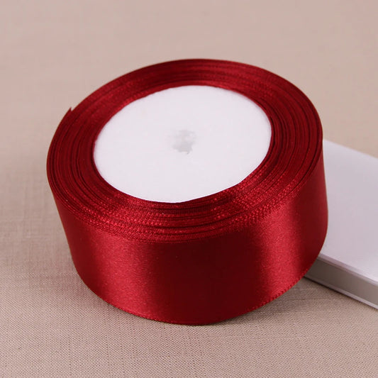 Wine Red Ribbon For Gift Wrapping