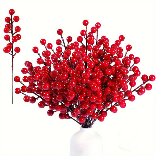 Essential Chritsmas Red Berry Branches Decor