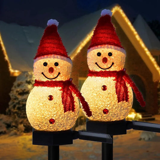 Glowing Christmas Snowman Figurine