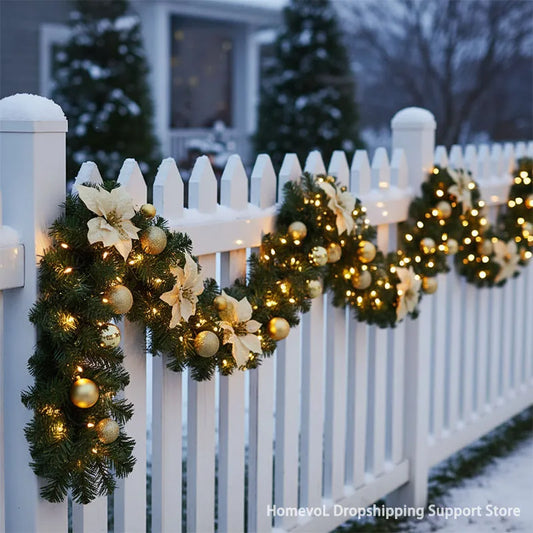 Garland with Lights & Decor
