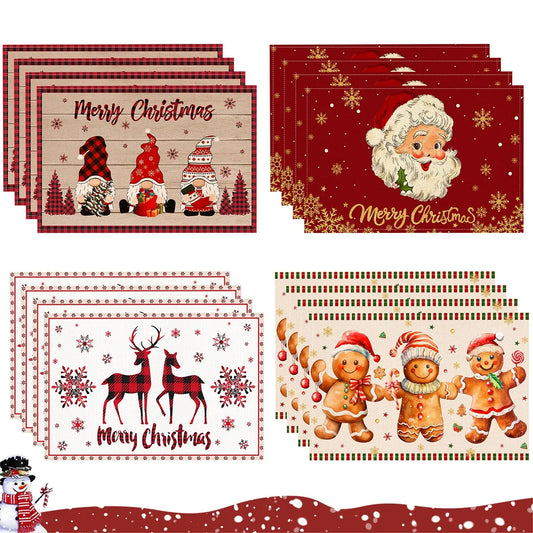 Linen Christmas Placemats